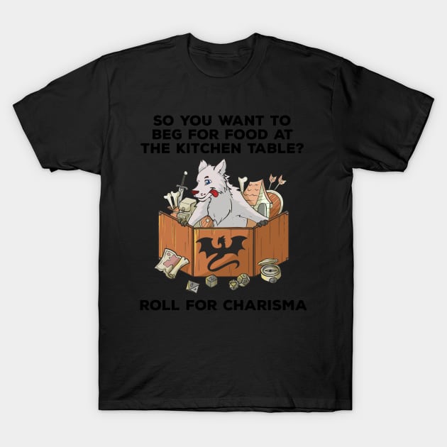 RPG Pen and Paper PnP Dog Roleplaying Dogs Meme DM Gift Idea T-Shirt by TellingTales